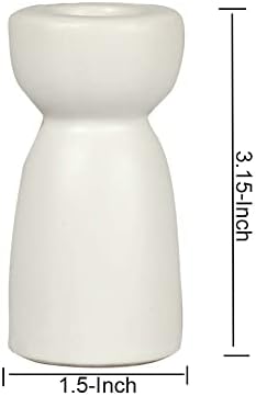 QIAOIDEA Ceramic Candlestick Holders 2 Pack 1