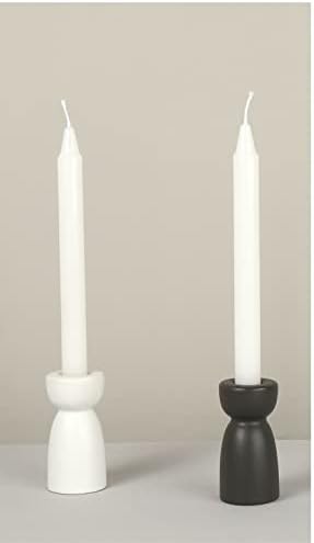 QIAOIDEA Ceramic Candlestick Holders 2 Pack 1