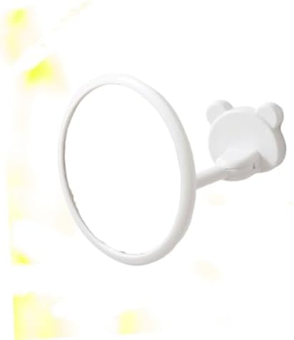 GLEAVI 1Pc Wall Mounted Nordic Style Makeup Mirror - White