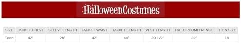 Teen Witch Guard Costume with Jacket Vest Hat Gloves