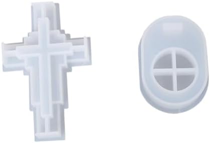 Housoutil 1Set Cross Shape Silicone Candle Stick Holder for Candle Making