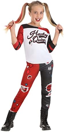 Fun Costumes Girls Harley Quinn Costume Jester Jumpsuit