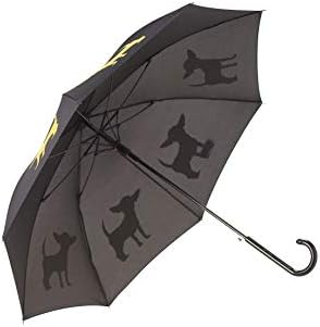 Premium Cavalier King Charles Spaniel Rain Umbrella - Marsala on Blue 1