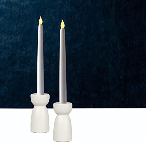 QIAOIDEA Ceramic Candlestick Holders 2 Pack 1