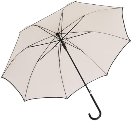 ThreeH Windproof Long Stick Umbrella with Leather Handle