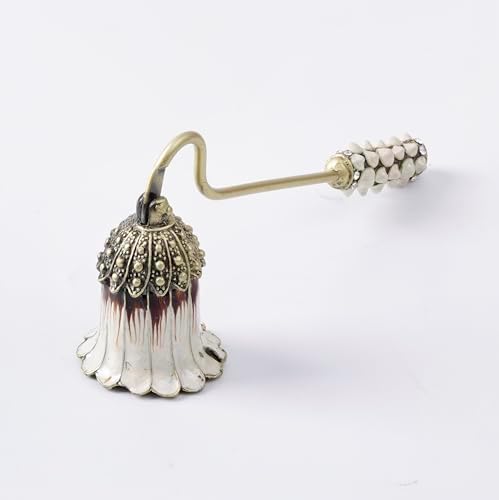Elynovaa White Candle Snuffer with Long Handle