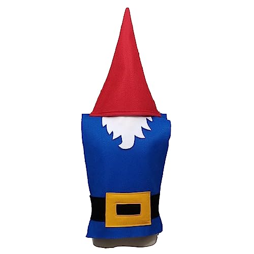 Blue and Red Gnome Costume Set for Kids and Adults