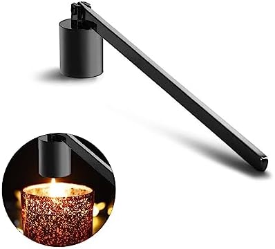 WRENYZK Candle Snuffer Extinguisher with Long Handle Black
