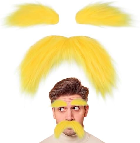 Yan Dream Fake Mustache and Eyebrows Set