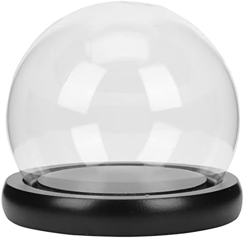SOLUSTRE Decorative Glass Dome Jar with Base