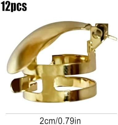 Aepiraza 12Pcs Automatic Candle Snuffer Kit with Gold Heart Design