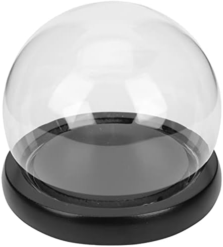 SOLUSTRE Decorative Glass Dome Jar with Base