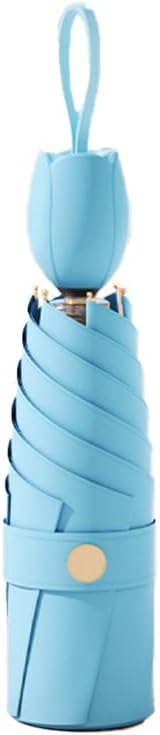Mini Travel Umbrella with UV Protection and Tulip Handle