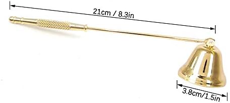 LZYMSZ Candle Snuffer with Long Handle and Golden Finish
