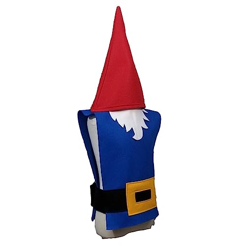Blue and Red Gnome Costume Set for Kids and Adults