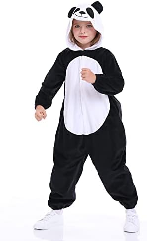 Funivals Unisex Panda Costume Pajamas Kids Halloween Jumpsuit
