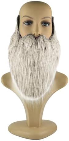 BOGEEL Halloween Fake Beard with Adjustable Elastic Rope and Cloth
