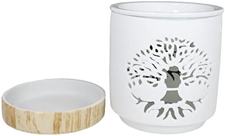 Ebros Gift Celtic Tree of Life Ceramic Votive Candle Holder