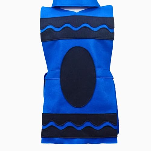 Blue Crayon Costume Tunic and Hat Set