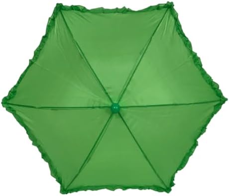 Mardi Gras Spot Green Decorative Umbrella 145 Inch