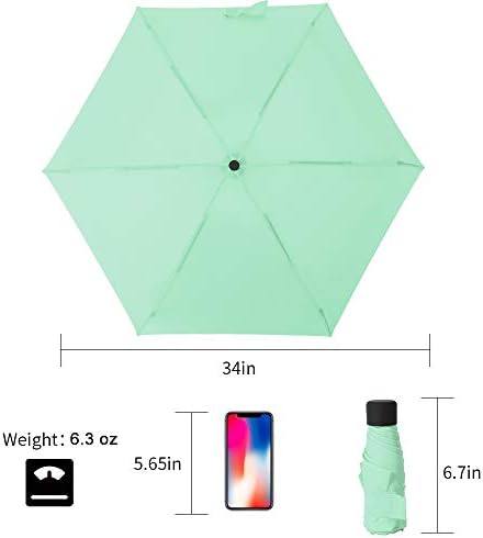 GAOYAING Compact Travel Umbrella 34 Inches 2 Pack
