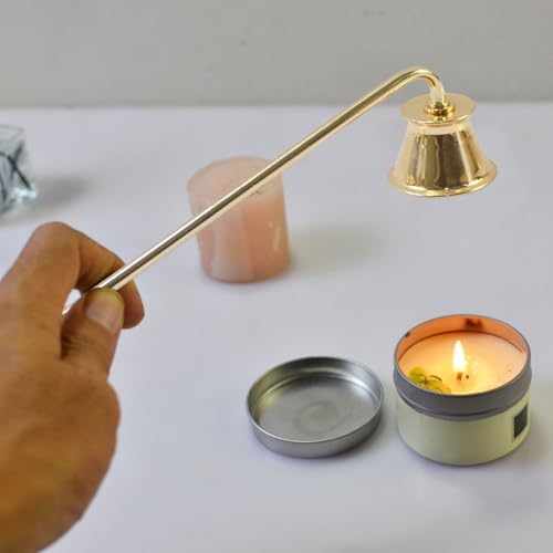 Tainrunse Candle Snuffer Stainless Steel Trumpet Shape Extinguisher