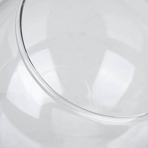 ArtBetter 2 Pack Glass Dome Cloche for Preserved Flowers