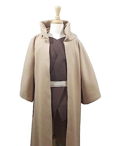Deluxe Galaxy Wars Tan Hooded Robe Costume for Kids and Adults