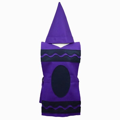 Crayon Costume Set Tunic and Hat Purple 1