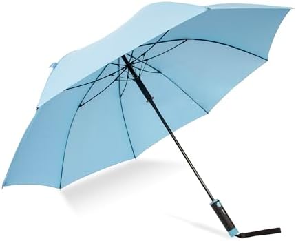 SHED RAIN Duo Auto-Open Stick Umbrella - 54-Inch UPF 50 Sun Protection