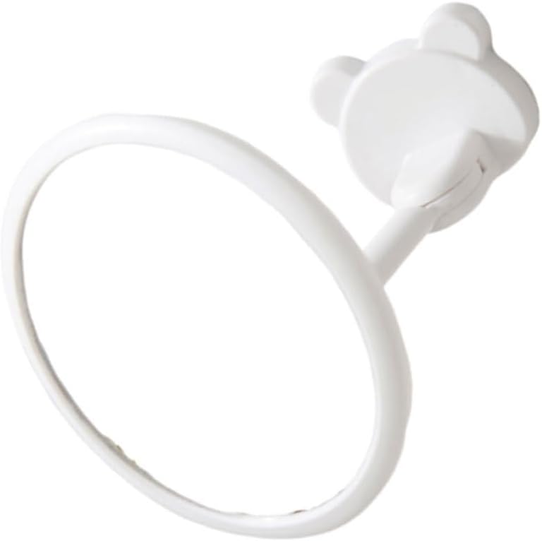 GLEAVI 1Pc Wall Mounted Nordic Style Makeup Mirror - White