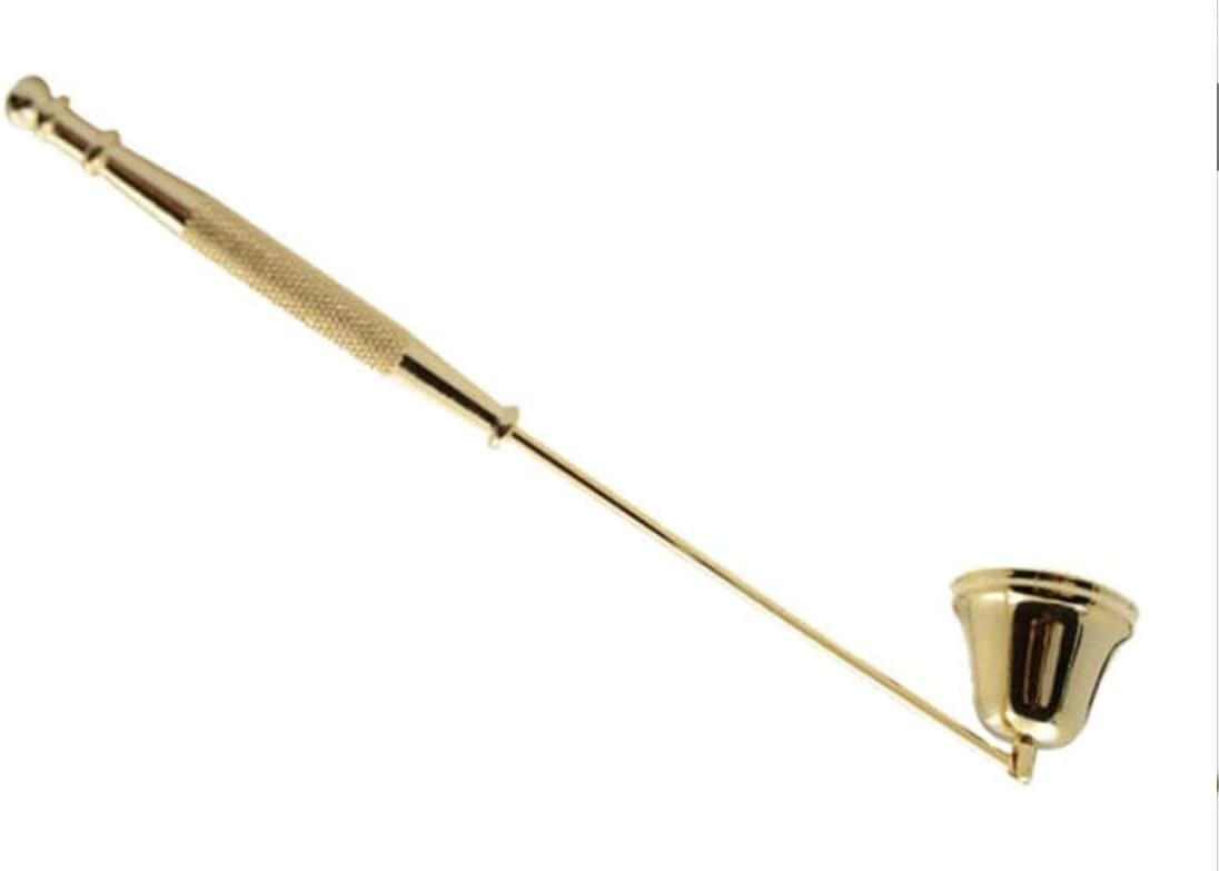 Seadiquiet Gold Metal Candle Snuffer with Long Handle 1