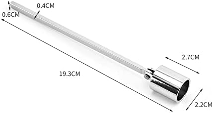 Metal Candle Snuffer for Tea Light Candles Wedding Altar Silver