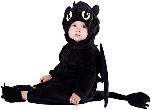 HSCTEK Infant Dragon Costume for Boys Girls Halloween Onesie 6-9 Months