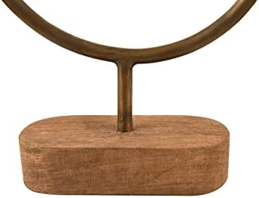 Main Mesa Asymmetrical Wood and Metal Candle Holder