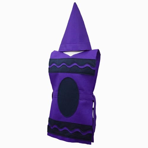 Crayon Costume Set Tunic and Hat Purple 1