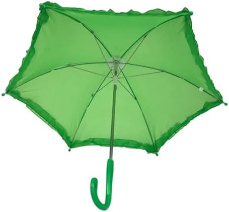 Mardi Gras Spot Green Decorative Umbrella 145 Inch