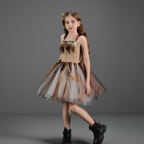 FYMNSI Halloween Costume for Girls with Tutu Dress and Hair Bow