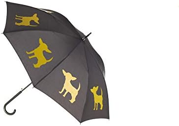Premium Cavalier King Charles Spaniel Rain Umbrella - Marsala on Blue 1