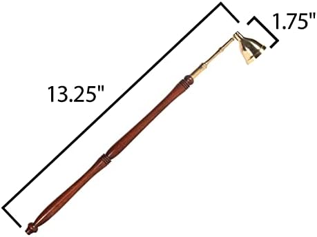 Incense Garden Candle Snuffer 2 Pack Brass Tip Wood Handle 1