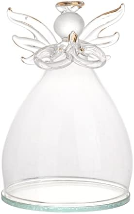 BESTOYARD 5x3 Clear Glass Cloche Bell Jar Display Case