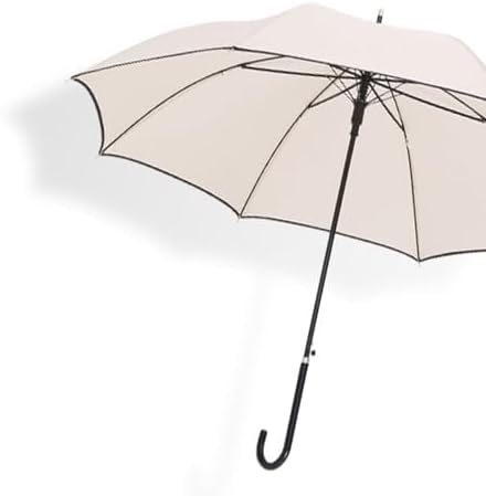 ThreeH Windproof Long Stick Umbrella with Leather Handle
