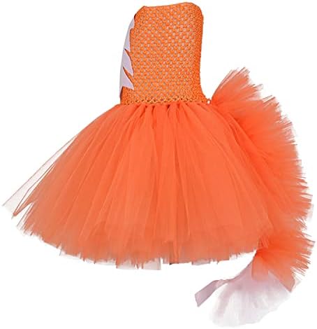 Kids Girls Orange Fox Costume Halloween Dress 18-24 Months