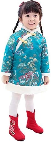 Baby Girl Qipao Dress Traditional Chinese Style with Embroidery