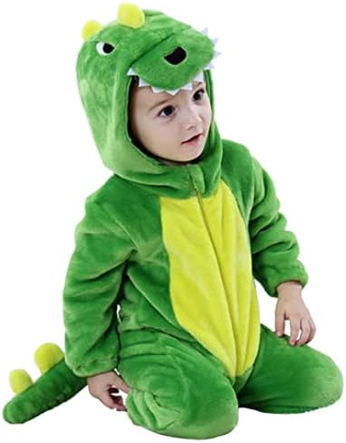 Halloween Baby Green Dinosaur Costume Romper for 1-60 Months