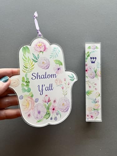 Lea Joelle Hamsa and Mezuzah Gift Set