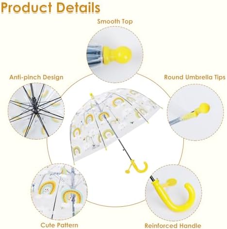 Clear Bubble Umbrella for Kids - Safe and Fun