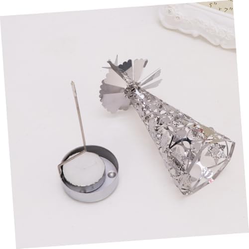 Christmas Tree Shaped Rotating Tea Light Holder