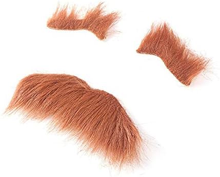 BinaryABC Halloween Fake Eyebrows Beard Moustache Kit