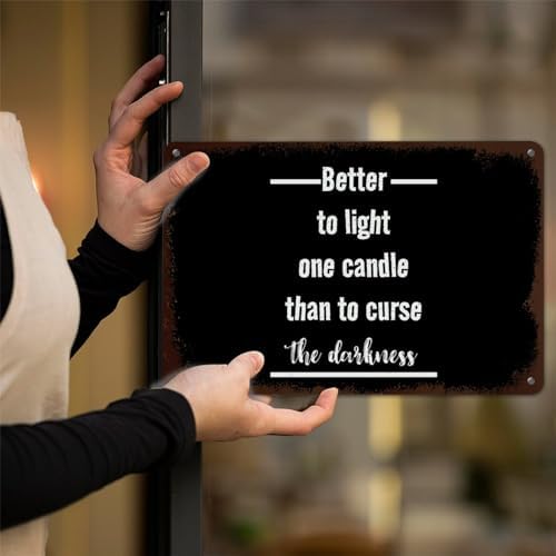Funny Sayings Aluminum Plaque Wall Decor 12x16in
